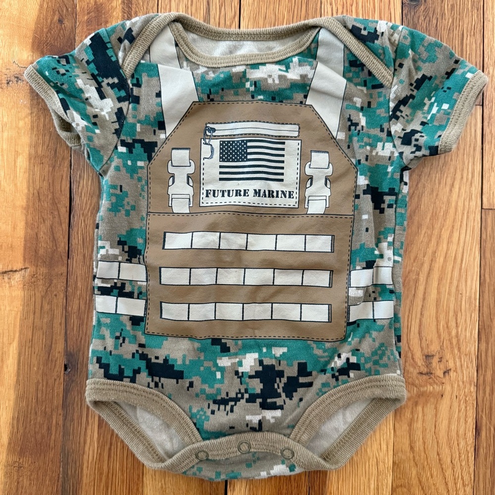 Marine Corps Camouflage Baby Onesie